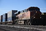 Stack train rolls east